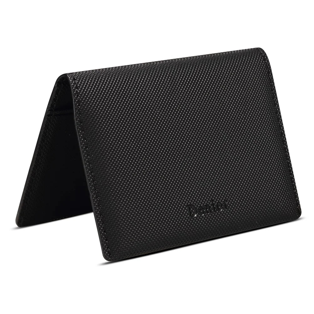 DENIOR V26 Magnetic Card Holder for iPhone 17e / Air / 17 / 17 Pro / 17 Pro Max / 16e / 16 / 16 Plus / 16 Pro / 16 Pro Max Diamond Texture Wallet Stand - Black - 6