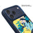 MUTURAL For iPhone 17 Pro Max Magnetic Case Graffiti Art Liquid Silicone + Glass + PC Shockproof Phone Cover - Abstract Blue - 5