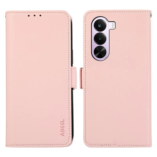 ABEEL For OnePlus Nord CE6 Lite 5G Case Leather Phone Cover with RFID Blocking Wallet - Pink - 1