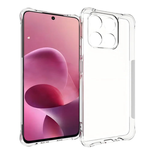 WANLONFENG for Motorola Moto G37 5G / Motorola Moto G47 5G WL2 Series TPU Case 2.0mm Phone Cover with 2Pcs Tempered Glass Films - Transparent - 2
