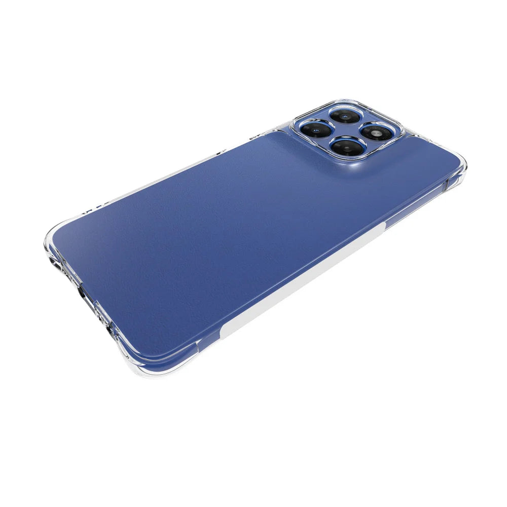 WANLONFENG for Motorola Moto G37 Power 5G WL2 Series TPU Case 2.0mm Phone Cover with 2Pcs Tempered Glass Films - Transparent - 4