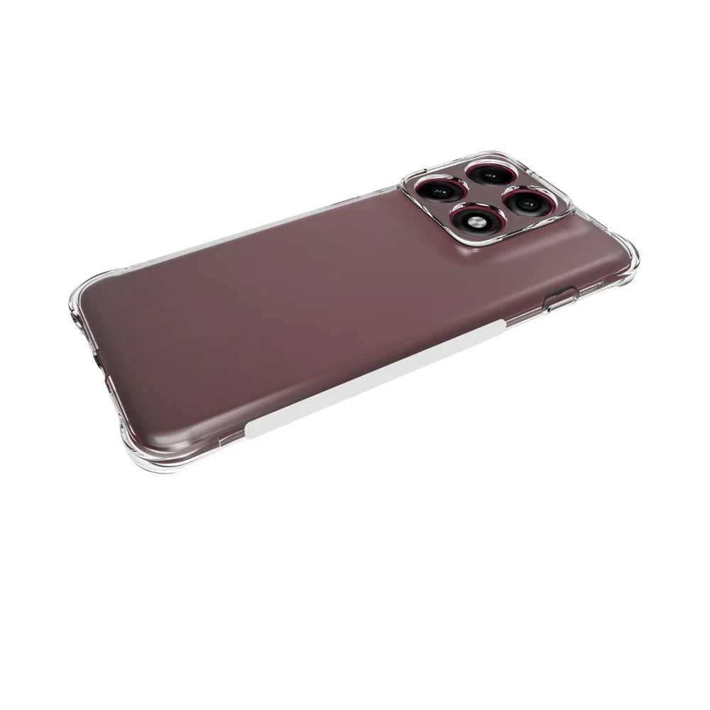 WANLONFENG for Motorola Edge 70 Pro 5G WL2 Series TPU Case 2.0mm Phone Cover with 2Pcs Tempered Glass Films - Transparent - 3