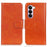 For OnePlus Nord CE6 Lite 5G Case Nappa Texture Split Leather Wallet Phone Cover - Orange - 1
