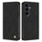 For Samsung Galaxy S26 FE Case HX RFID Blocking Wallet Stand Leather Flip Phone Cover - Black - 1