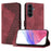 For Samsung Galaxy S26 FE Leather Case 7-Shaped Pattern Wallet Stand Shockproof Phone Cover - Brown - 1