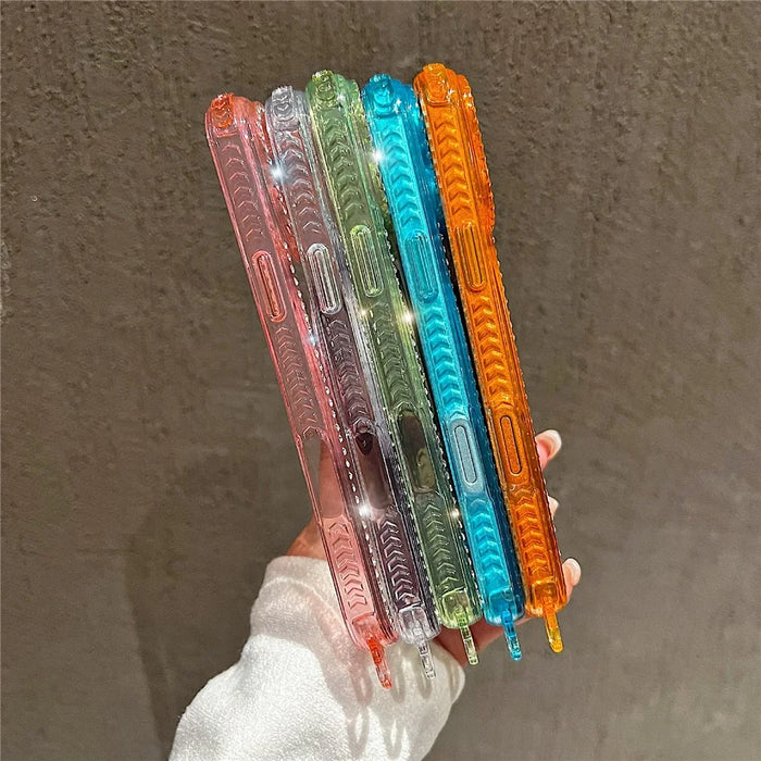 For iPhone 18 Pro Max / 17 Pro Max Magnetic Case Rhinestones Decor Ring Kickstand PC + TPU Clear Phone Cover - Transparent - 5