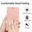 For iPhone 16 Plus Wallet Case Diamond Texture Leather Stand Flip Phone Cover with Wrist Strap - Pink - 4