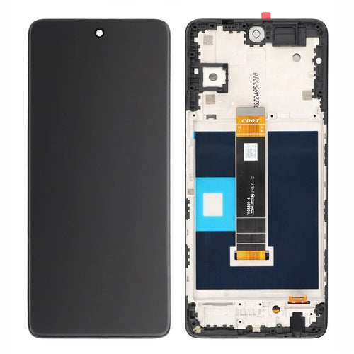 For TCL 50 XL NxtPaper 5G T702M, T704SP OEM Grade S LCD Screen and Digitizer Assembly + Frame, Frosted Screen (Without Logo) - 1