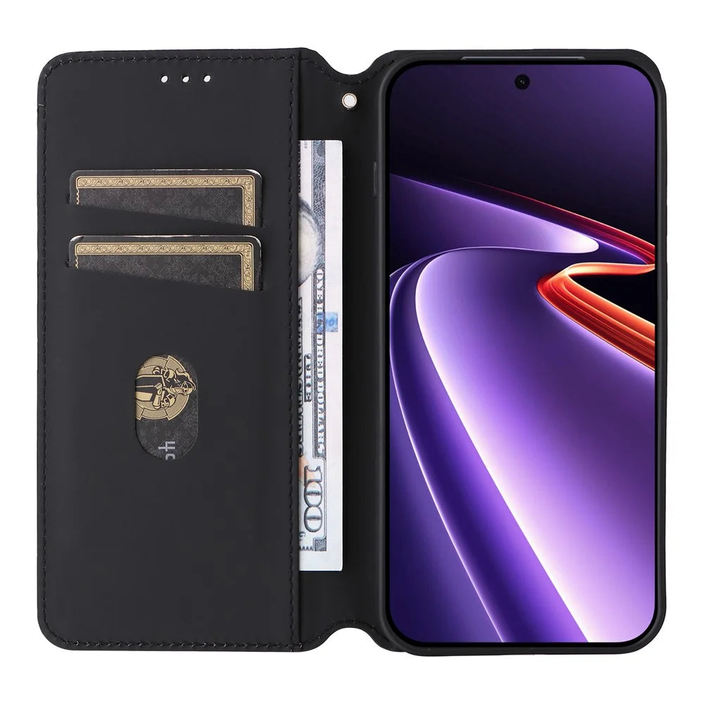 For OnePlus Ace 6 Ultra 5G Case Wallet Rhombus Imprinted PU Leather Phone Cover - Silver - 2