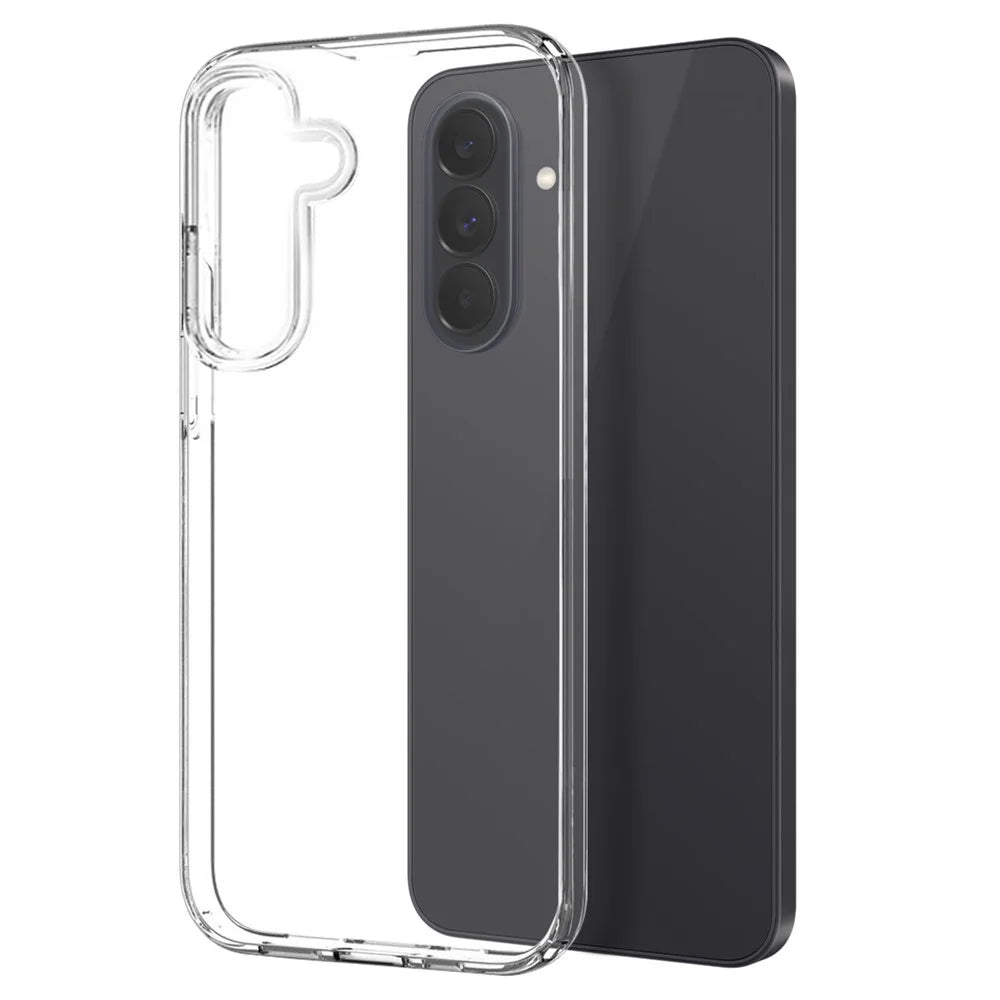 NORTHJO For Samsung Galaxy A27 5G Case Soft TPU Clear Phone Cover with Tempered Glass Screen Protector - Transparent - 2