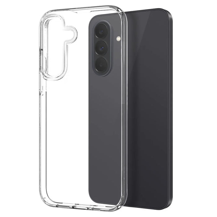 NORTHJO For Samsung Galaxy A27 5G Case Soft TPU Clear Phone Cover with Tempered Glass Screen Protector - Transparent - 2