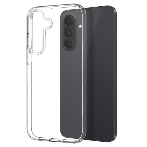 NORTHJO For Samsung Galaxy A37 5G Case Soft TPU Clear Phone Cover with Tempered Glass Screen Protector - Transparent - 2
