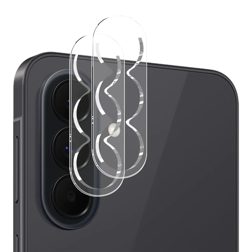 NORTHJO For Samsung Galaxy A37 5G TPU Phone Case with 2Pcs Front Screen Protector + 2Pcs Lens Film - Transparent - 4