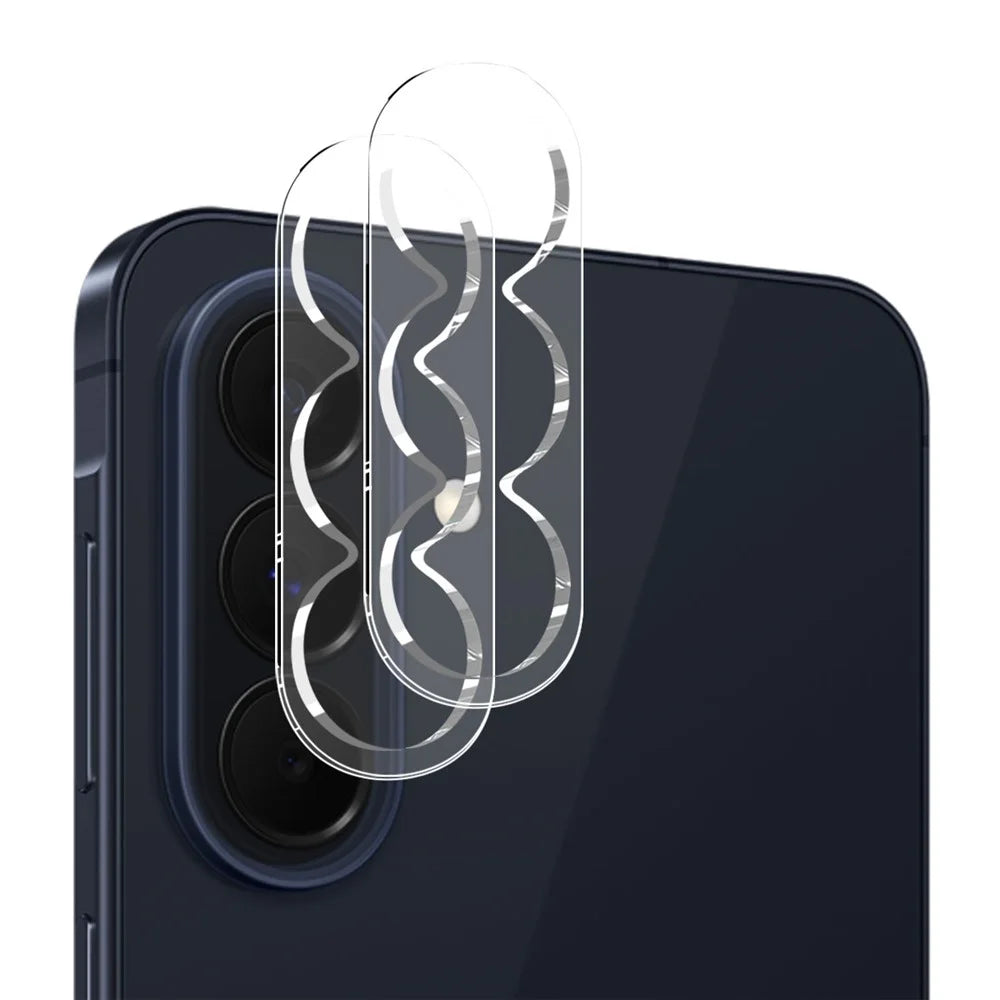 NORTHJO For Samsung Galaxy A57 5G TPU Phone Case with 2Pcs Front Screen Protector + 2Pcs Lens Film - Transparent - 4
