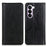 For OnePlus Nord CE6 Lite 5G  /  Realme P4x 5G Stand Case Split Leather Litchi Texture Wallet Phone Cover - Black - 1