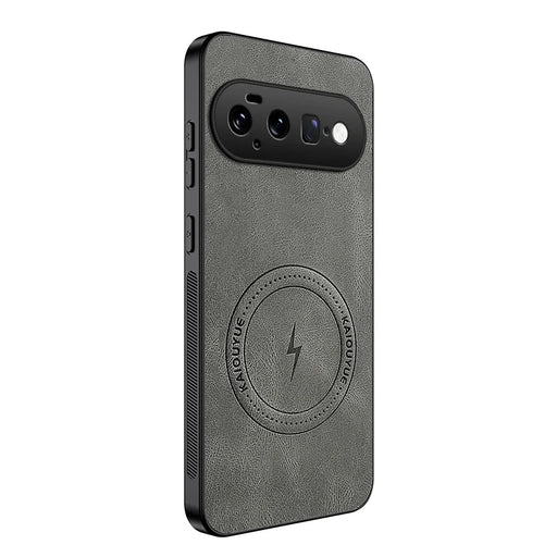 WANLONFENG for Google Pixel 11 SD1 Series Magnetic Case Nappa Texture PC TPU Phone Cover - Grey - 1