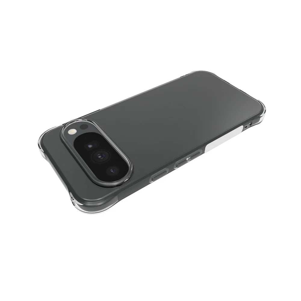 WANLONFENG for Google Pixel 11 Pro XL Case with 2Pcs Tempered Glass Films  WL2 Series  2.0mm TPU Phone Cover (Big Lens Hole) - Transparent - 3