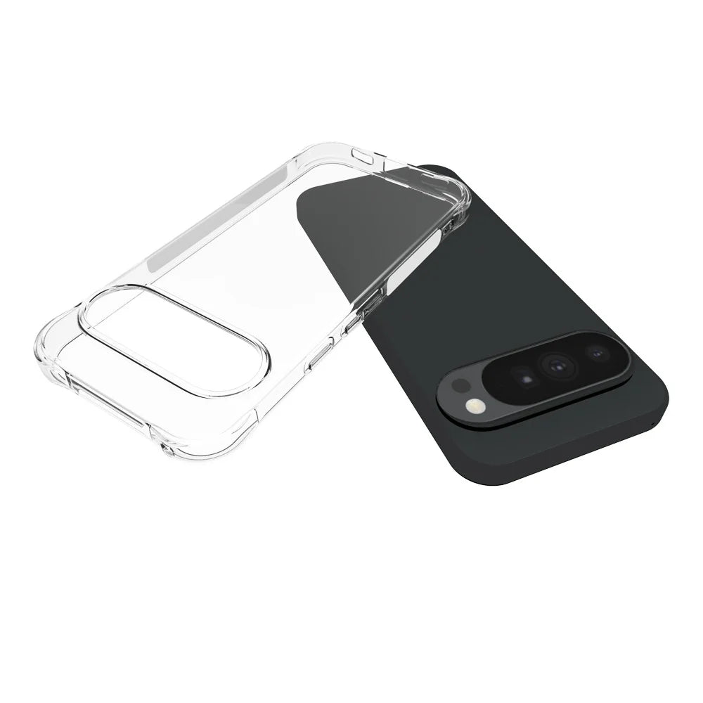 WANLONFENG for Google Pixel 11 Pro XL Case  WL Series 2.0mm Clear TPU Cover with Tempered Glass (Big Lens Hole) - Transparent - 5