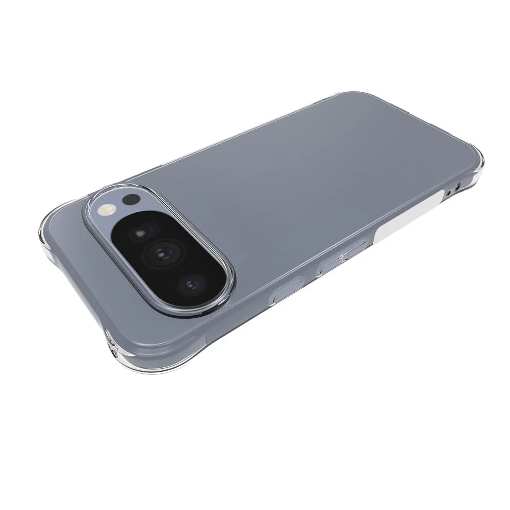 WANLONFENG for Google Pixel 11 Pro Case  WL Series 2.0mm Clear TPU Cover with Tempered Glass (Big Lens Hole) - Transparent - 3