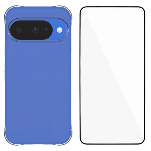 WANLONFENG for Google Pixel 11 Case  WL Series 2.0mm Clear TPU Cover with Tempered Glass (Big Lens Hole) - Transparent - 1