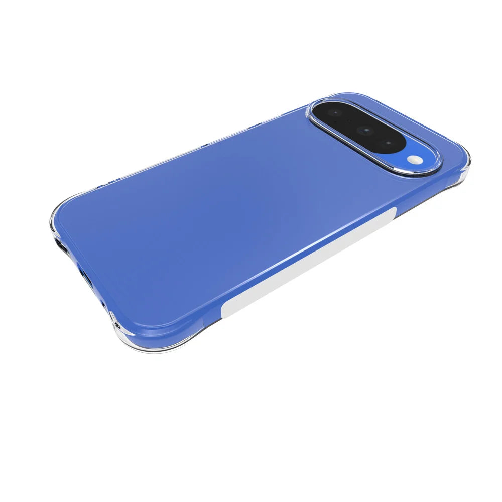 WANLONFENG for Google Pixel 11 Case  WL Series 2.0mm Clear TPU Cover with Tempered Glass (Big Lens Hole) - Transparent - 4
