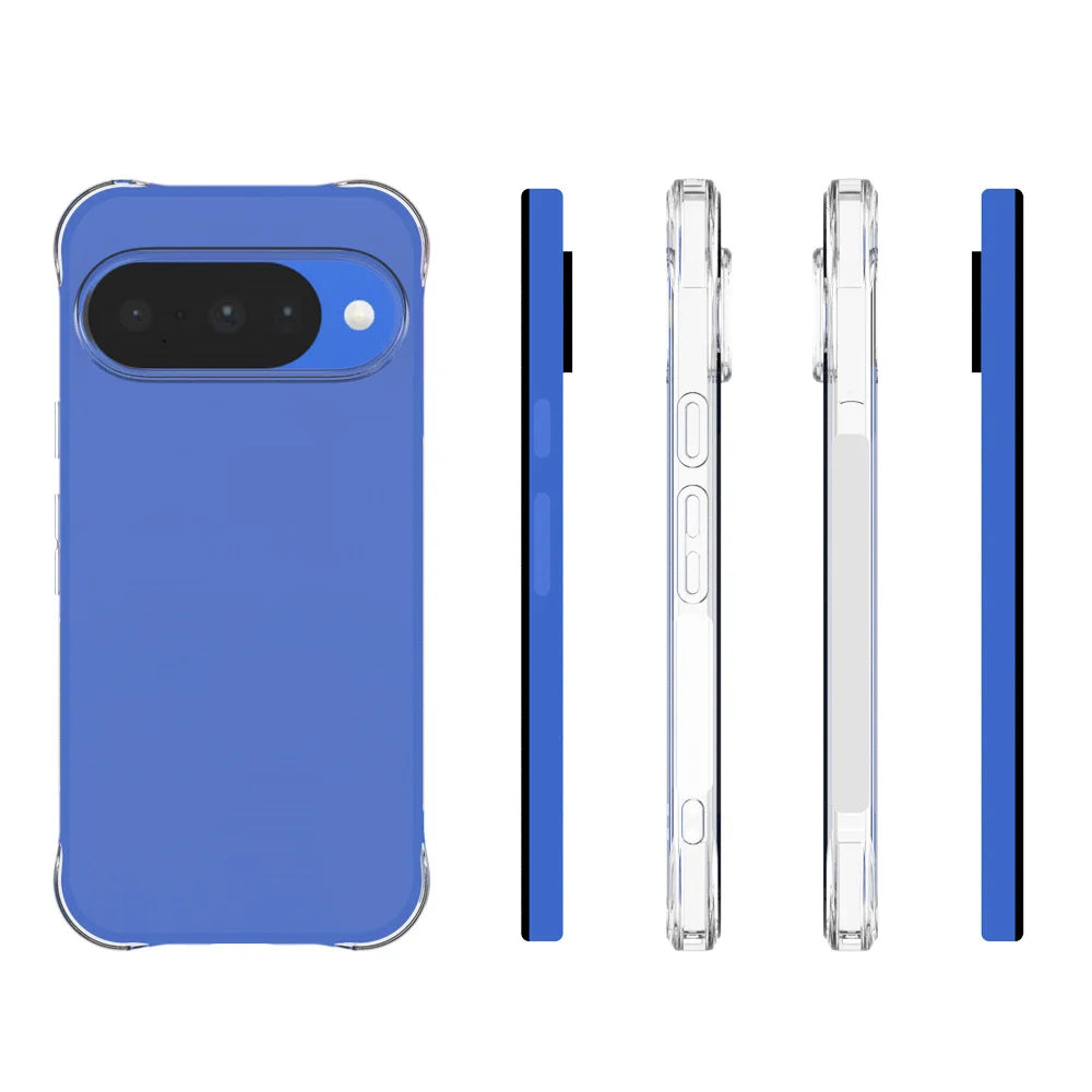 WANLONFENG for Google Pixel 11 Case  WL Series 2.0mm Clear TPU Cover with Tempered Glass (Big Lens Hole) - Transparent - 6
