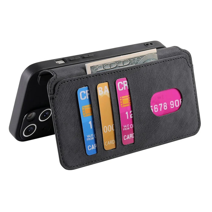 CASENEO MW-03 for Nothing Phone (4a) Magnetic Case Detachable Leather Phone Wallet Cover - Black - 4