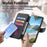 CASENEO MW-03 for Realme 15T 5G Magnetic Case Detachable Leather Phone Wallet Cover - Black - 4
