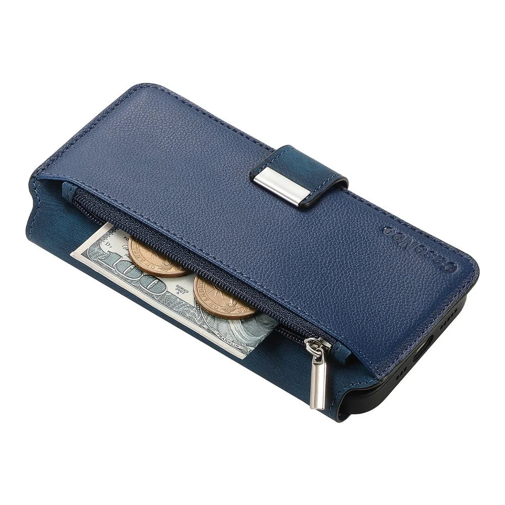 CASENEO MW-02 For Realme 16 Pro+ 5G Case Detachable Magnetic Leather Flip Cover - Blue - 5
