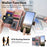For Samsung Galaxy S26 Case RFID Blocking Detachable Magnetic Leather Phone Cover with Ring Holder - Pink - 4