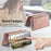 For Samsung Galaxy S26 Case RFID Blocking Detachable Magnetic Leather Phone Cover with Ring Holder - Pink - 5