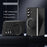 For Samsung Galaxy Z Fold8 Ultra Magnetic Case Ring Kickstand Hard PC Cover with Tempered Glass Screen Film - Black - 3