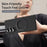 For Samsung Galaxy Z Fold8 Ultra Magnetic Case Ring Kickstand Hard PC Cover with Tempered Glass Screen Film - Black - 5