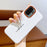 For OnePlus Ace 6 Ultra 5G Case Leather Texture PC + TPU Anti-slip Protective Phone Cover - White - 4