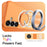 For Samsung Galaxy S25 FE Magnetic Case Ring Holder Kickstand PC + TPU Dual-Layer Protective Phone Cover - Orange - 2
