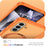 For Samsung Galaxy A37 5G Magnetic Case Ring Holder Kickstand PC + TPU Dual-Layer Protective Phone Cover - Orange - 4