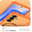 For Samsung Galaxy S26 Magnetic Case Ring Holder Kickstand PC + TPU Dual-Layer Protective Phone Cover - Orange - 4