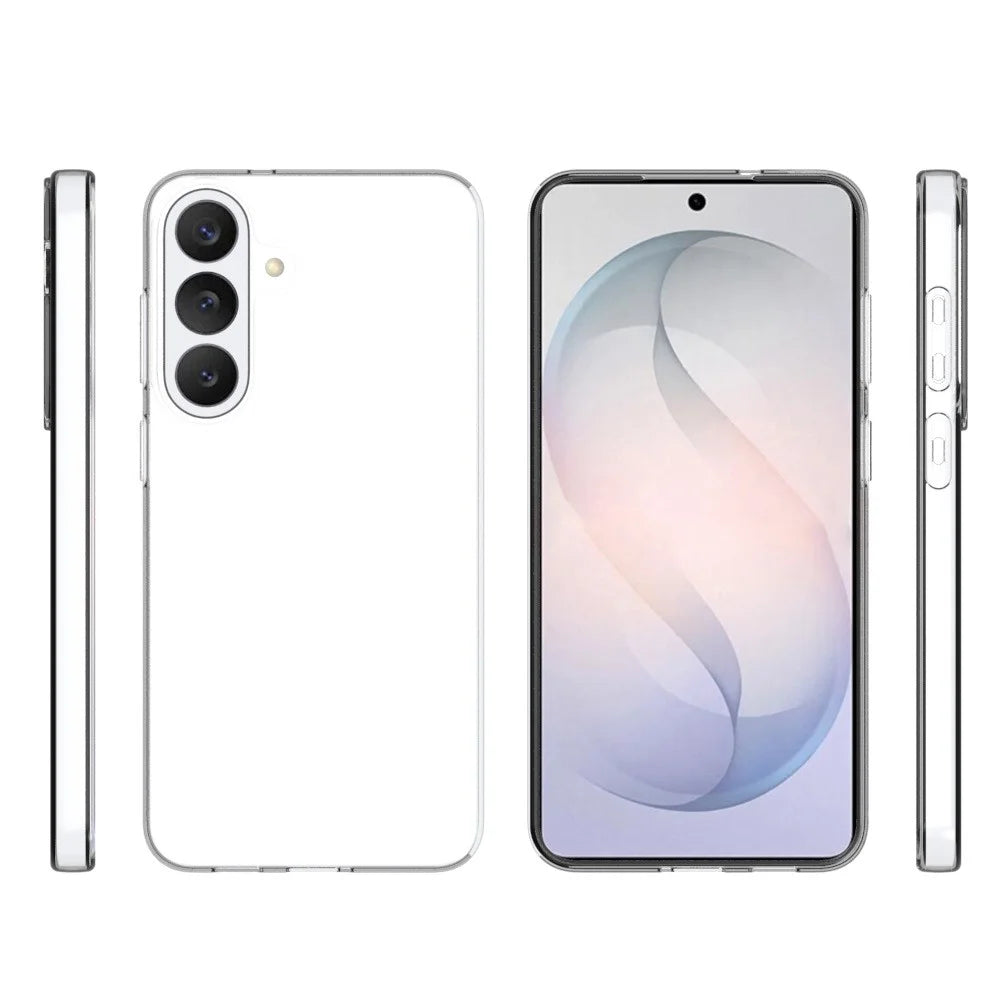 For Samsung Galaxy S26 FE Case Watermark Resistant TPU Phone Back Cover - Transparent - 5