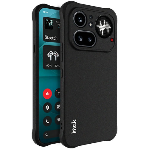 IMAK For Nothing Phone (4a) Pro Case TPU Phone Cover Airbag Shockproof Protection - Matte Black - 1