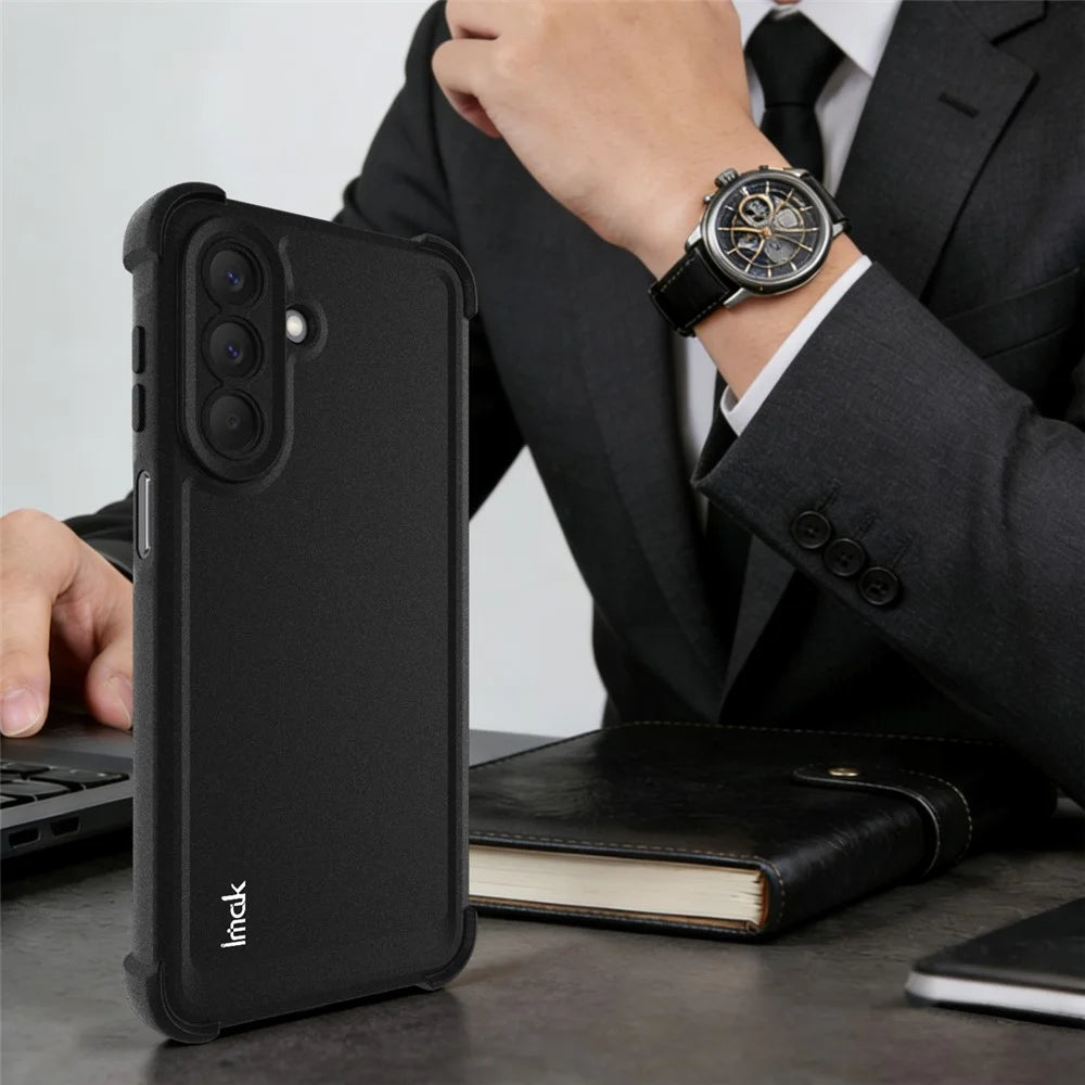 IMAK For Samsung Galaxy M47 5G / A27 5G Case TPU Phone Cover Airbag Shockproof Protection - Matte Black - 4