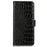 For OnePlus Nord CE6 Lite 5G  /  Realme P4x 5G Case RFID Blocking Wallet Crocodile Texture Genuine Cow Leather Phone Cover - Black - 7