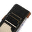 For OnePlus Nord CE6 Lite 5G  /  Realme P4x 5G Case RFID Blocking Genuine Cow Leather Wallet Phone Cover - Black - 6