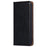 For Nokia X30 5G PU Leather Anti-scratch Phone Case Foldable Stand Wallet Magnetic Auto Closing Cover - Black - 7
