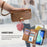 For Blackview Wave 7C Case Floral Leaf Pattern Multi Card Slots Zipper Leather Phone Cover with Wrist Strap - Brown - 7