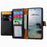 For vivo V70 FE 5G Case RFID Blocking Zipper Pocket Leather Wallet Phone Cover with Strap - Black - 2
