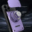 For iPhone 16 Pro Case with Slide Camera Cover Ring Kickstand PC + TPU Phone Shell - Purple - 5