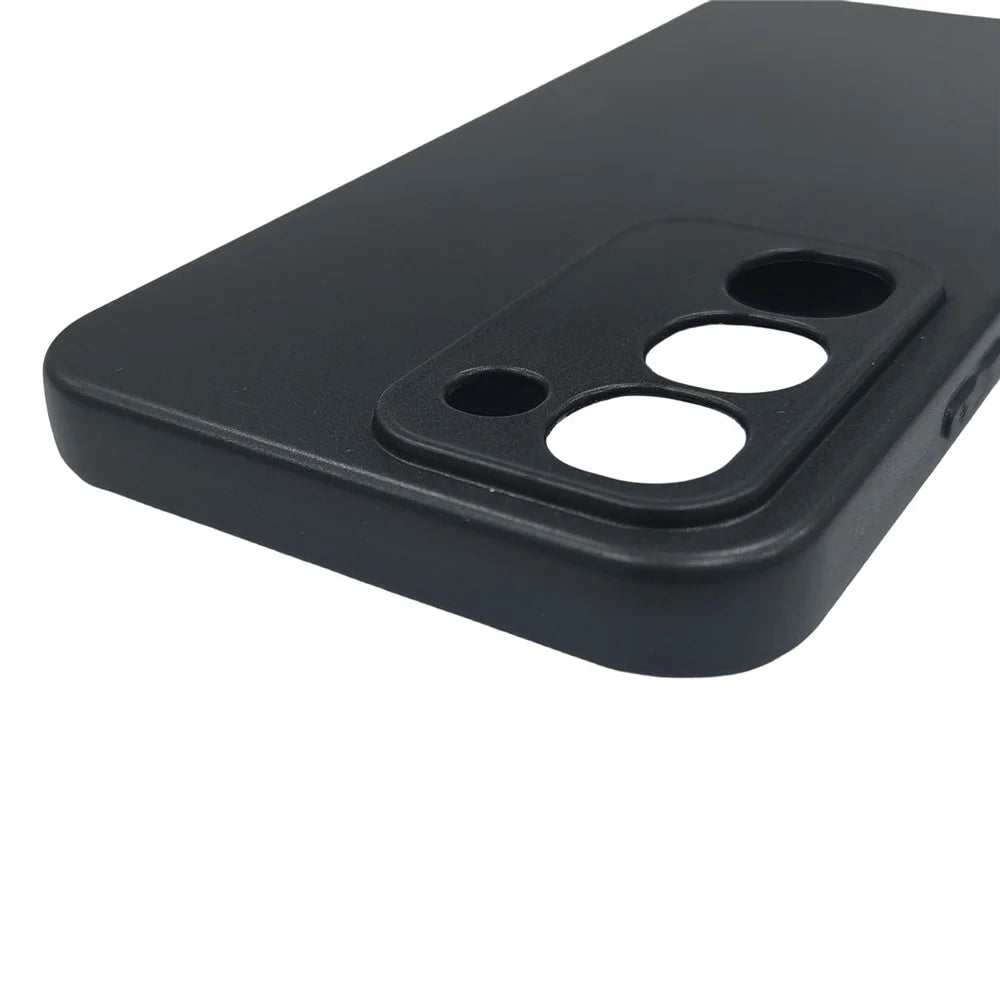 25Pcs For Realme C100 4G Phone Case 1.2mm TPU Matte Phone Cover - Black - 4