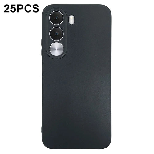 25Pcs For Realme C100i 5G Phone Case 1.2mm TPU Matte Phone Cover - Black - 1