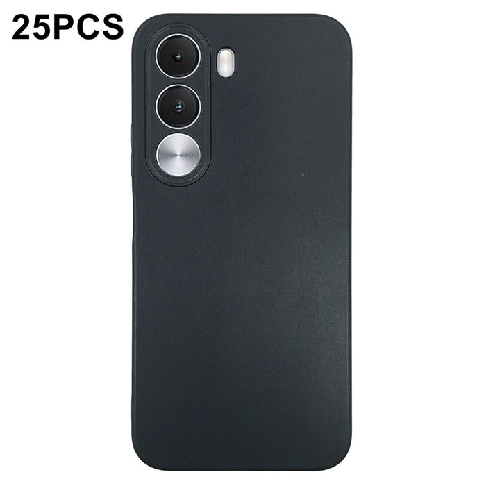25Pcs For Realme C100i 5G Phone Case 1.2mm TPU Matte Phone Cover - Black - 1