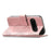 For Natural AI Phone Case with Strap Butterfly Pattern PU Leather Wallet Phone Cover - Rose Gold - 3